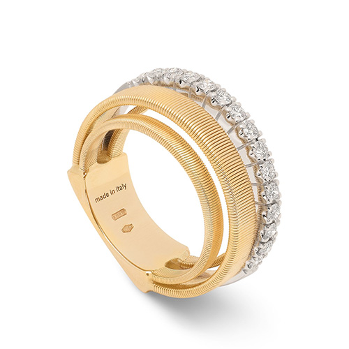 Marco Bicego Masai 4-Row Ring with Diamonds