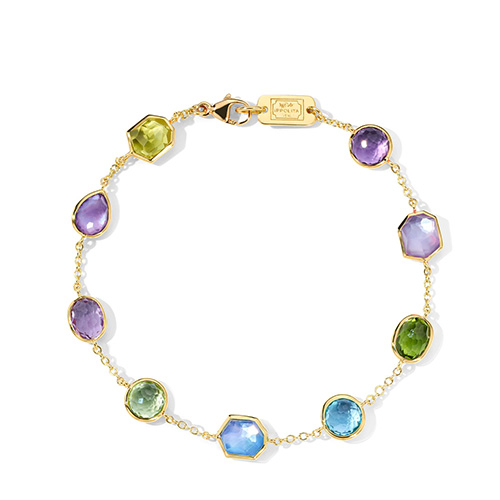 9-Stone Rock Candy Alpine Bracelet in 18K Gold