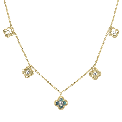 Diamond Drop Station Necklace Underwoods Jewelers