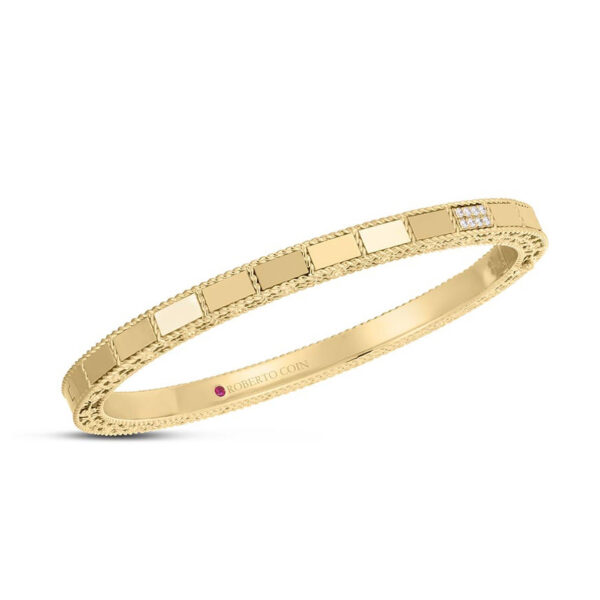 Mosaic Gold Bangle Bracelet