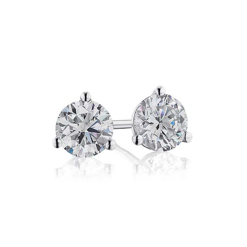 .66ctw Ideal Cut Diamond Studs - Underwoods Jewelers