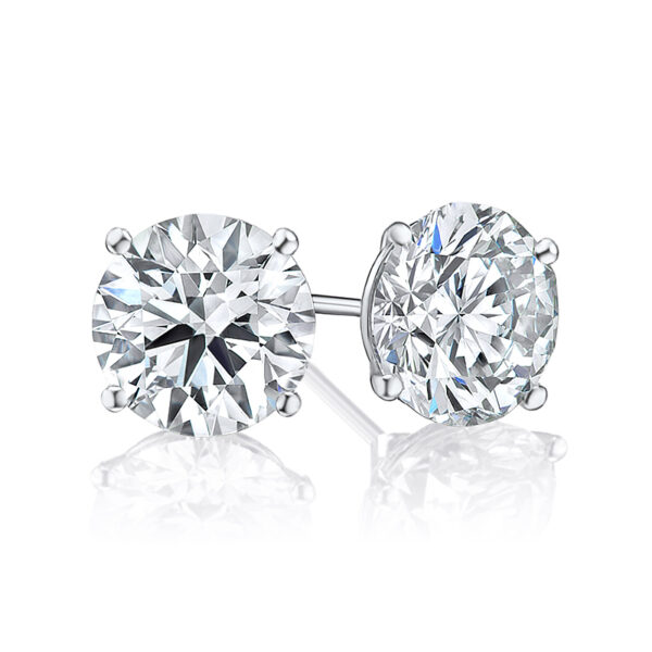 4.05ctw Diamond Stud Earrings