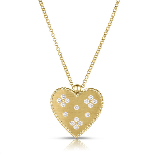 Venetian Princess Diamond Heart Necklace