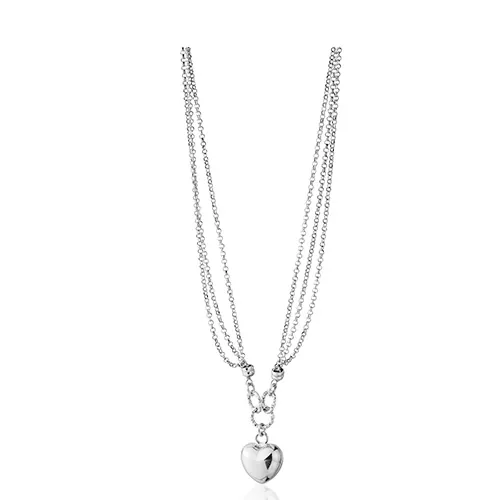 Puffy Heart Charm Necklace - Underwoods Jewelers