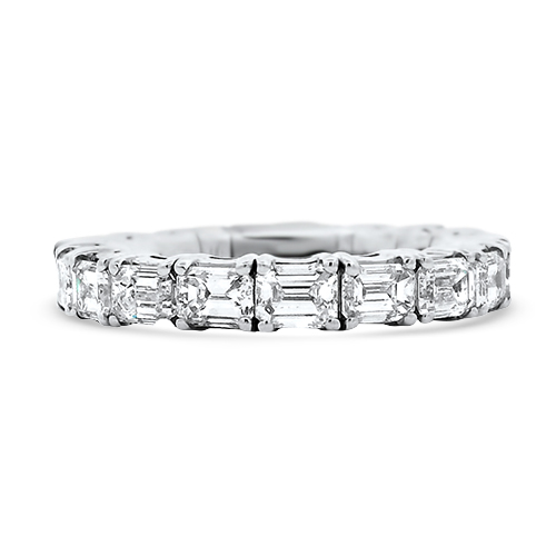 4.40ctw Stretch Emerald Cut Diamond Eternity Band