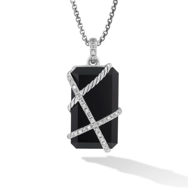 Cable Wrap Amulet with Black Onyx