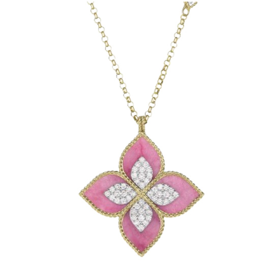 Pink Princess Flower Necklace