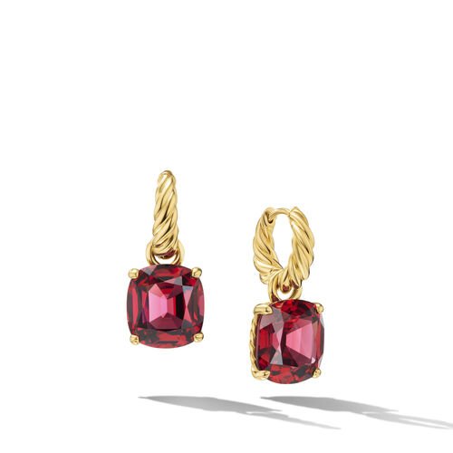 Marbella? Drop Earrings in 18K Yellow Gold with Rhodolite Garnet