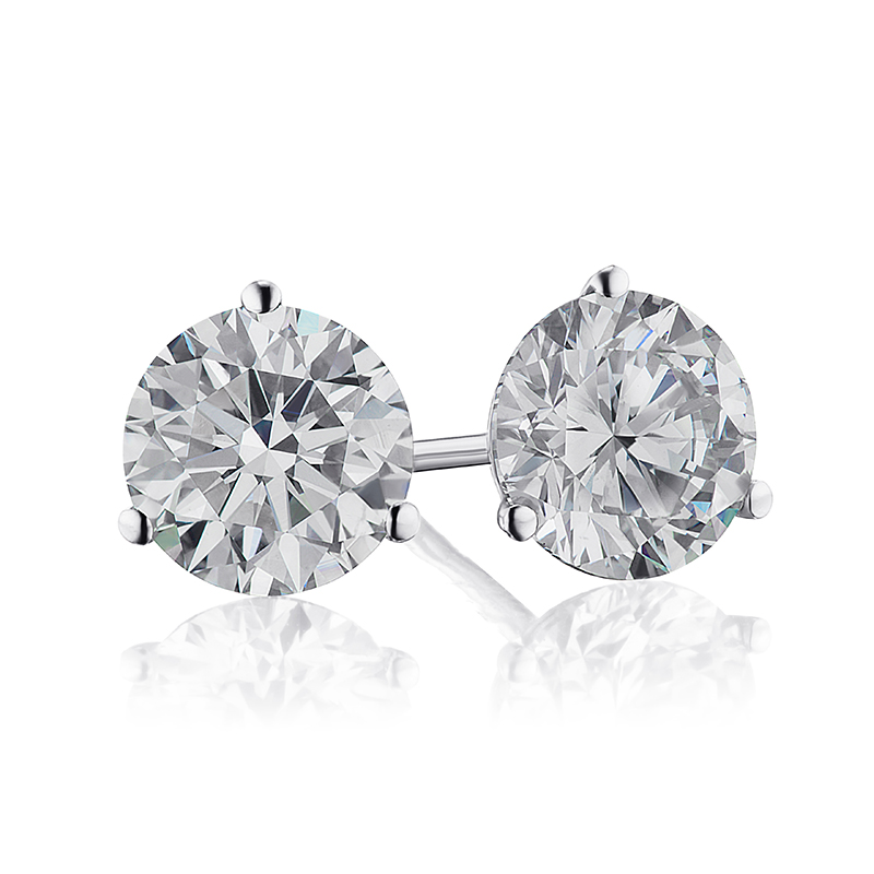 2.21ctw Ideal Cut Diamond Studs