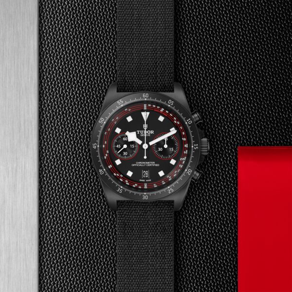 TUDOR Pelagos FXD Chrono 43mm black carbon composite case with matt finish -  - M25827KN-0001 at Underwood Jewelers