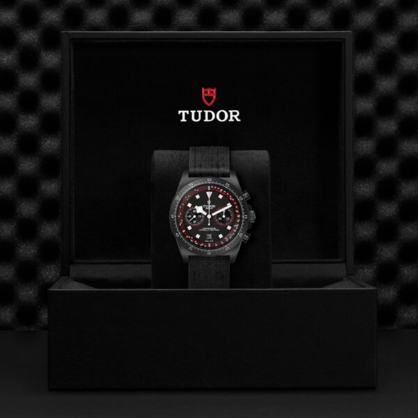 TUDOR Pelagos FXD Chrono 43mm black carbon composite case with matt finish -  - M25827KN-0001 at Underwood Jewelers