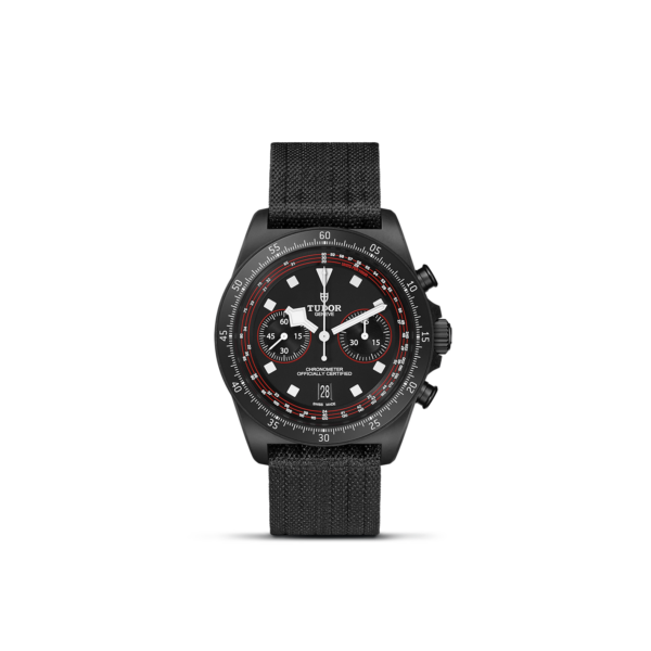 TUDOR Pelagos FXD Chrono 43mm black carbon composite case with matt finish -  - M25827KN-0001 at Underwood Jewelers