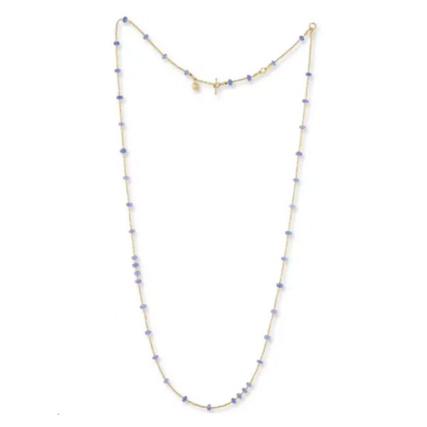 Chatter Beaded Necklace with Tanzanite