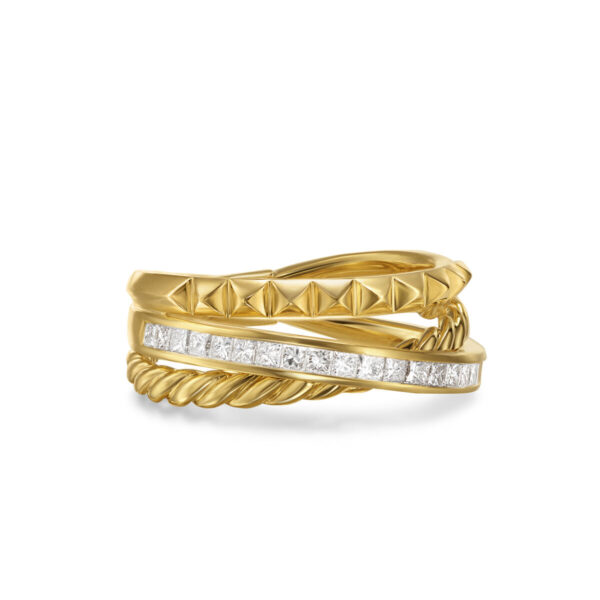Crossover Three Row Ring, Size 7