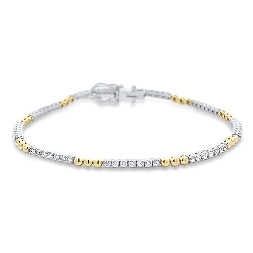 1.30ctw Diamond Station Line Bracelet