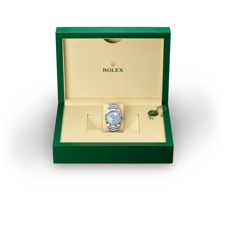 Rolex Day-Date 36 in Platinum, M128236-0018 - Underwood Jewelers