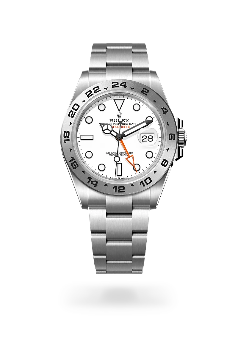 Rolex Explorer II in Oystersteel, M226570-0001 - Underwood Jewelers