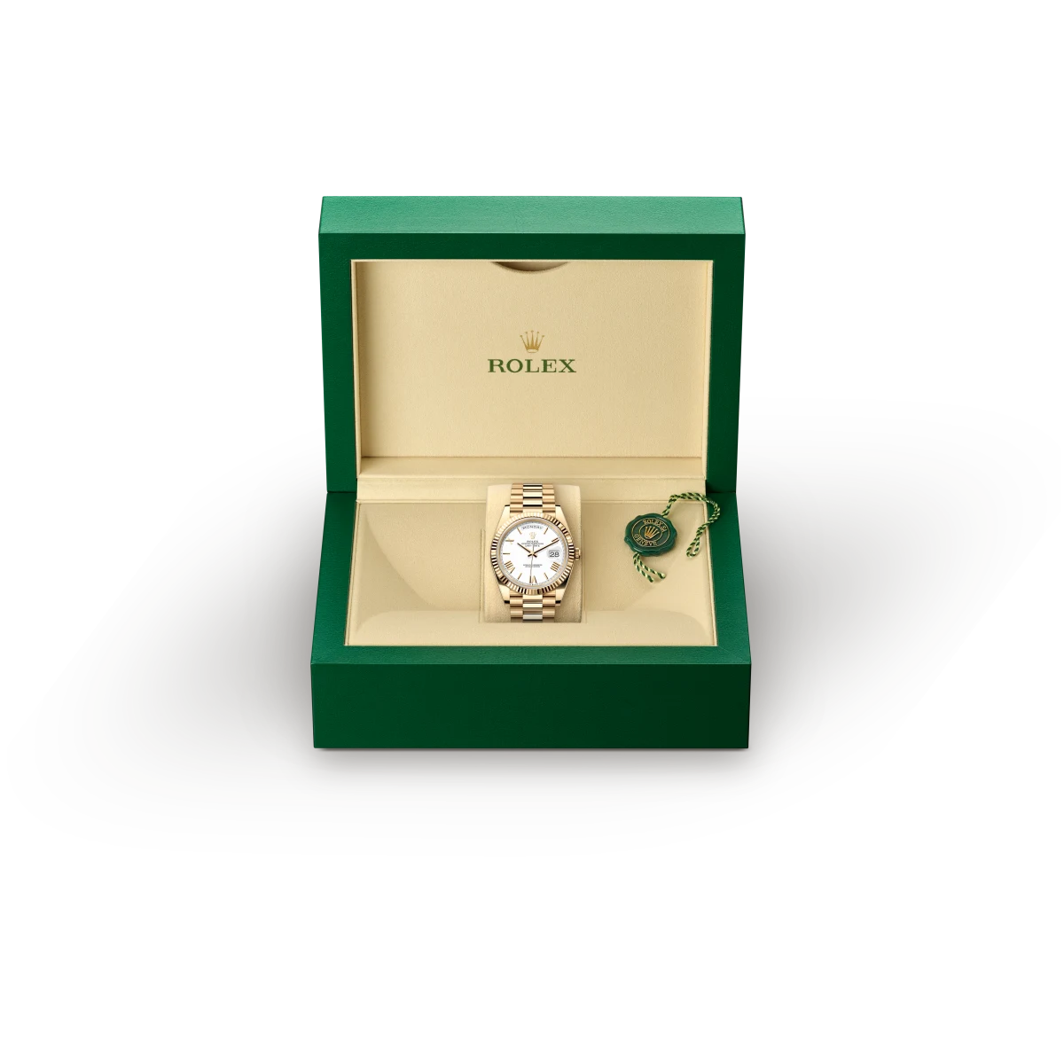 Rolex Day-Date 40 in 18 kt yellow gold, M228238-0042 - Underwood Jewelers