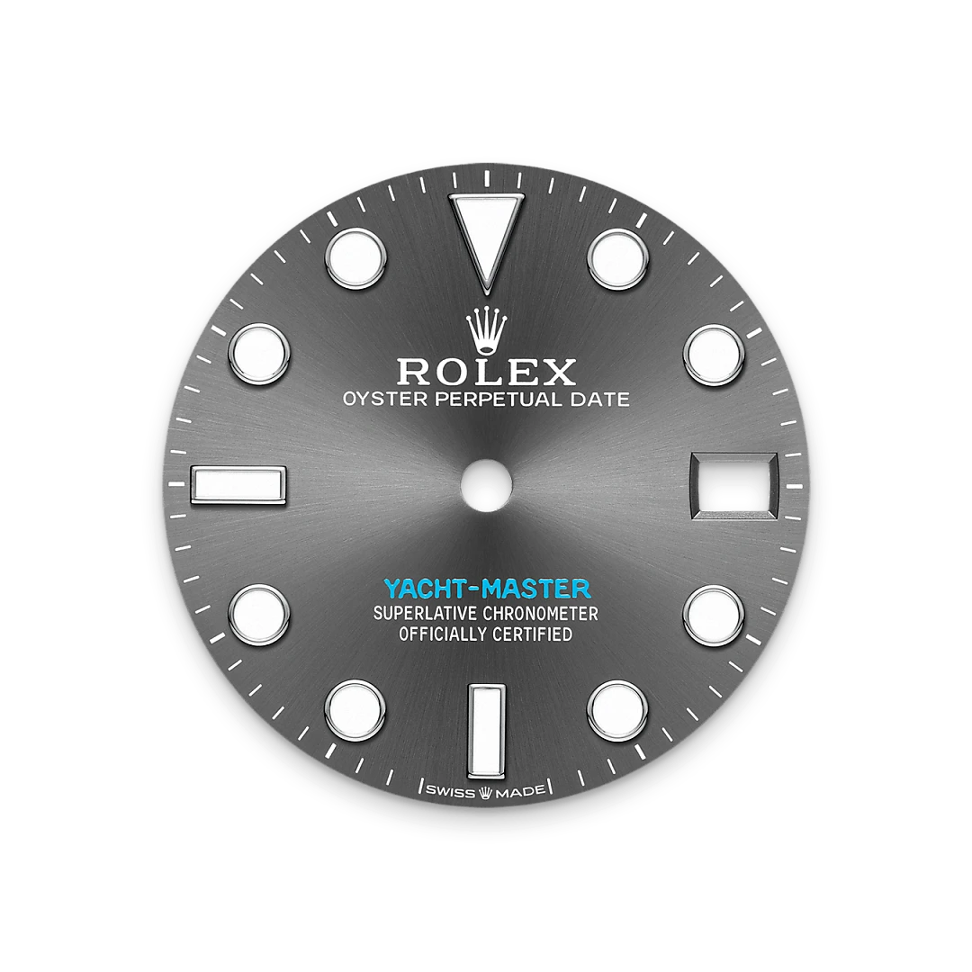 Rolex Yacht-Master 37 in Rolesium - combination of Oystersteel and platinum, M268622-0002 - Underwood Jewelers