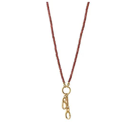 Design Your Own Garnet Charm Necklace
