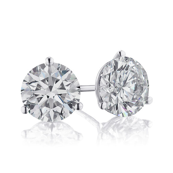 3.32ctw Diamond Stud Earrings