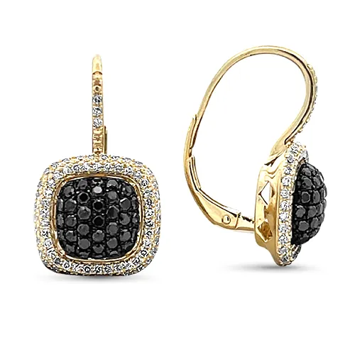 BLACK & WHITE DIAMOND LEVERBACKS