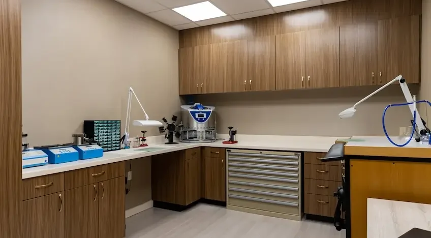 jewelry cleaning room at Underwood Jewelers