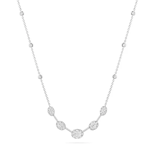 LOVEBRIGHT DIAMOND STATION BAR NECKLACE