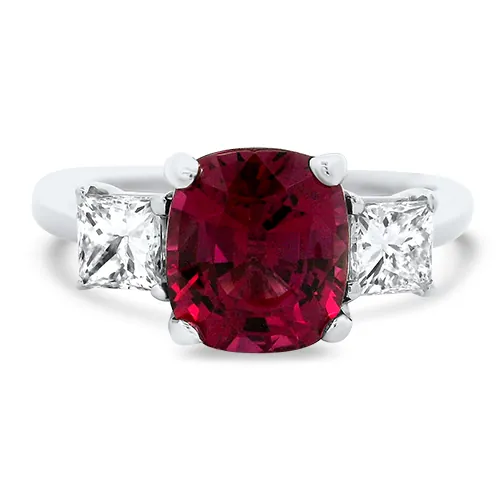 Rhodolite Garnet & Diamond Ring