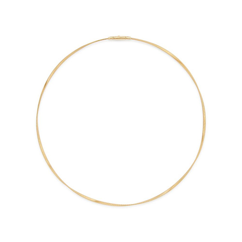 18K Yellow Gold Twisted Coil Necklace