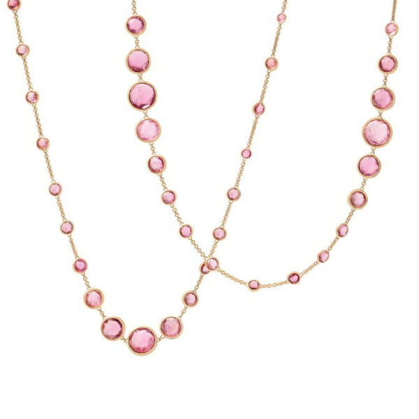 Jaipur Long Pink Tourmaline Necklace