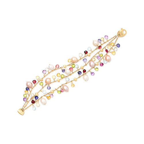 PARADISE MIXED GEMSTONE & PEARL BRACELET