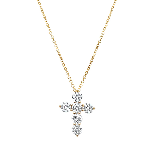 14kt Yellow Gold 0.50ctw Diamond Cross