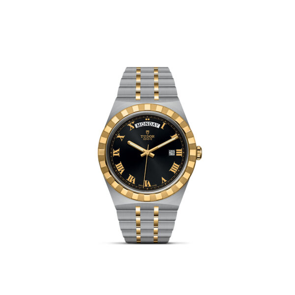 TUDOR Royal, 41mm Steel Case, Yellow Gold Bezel