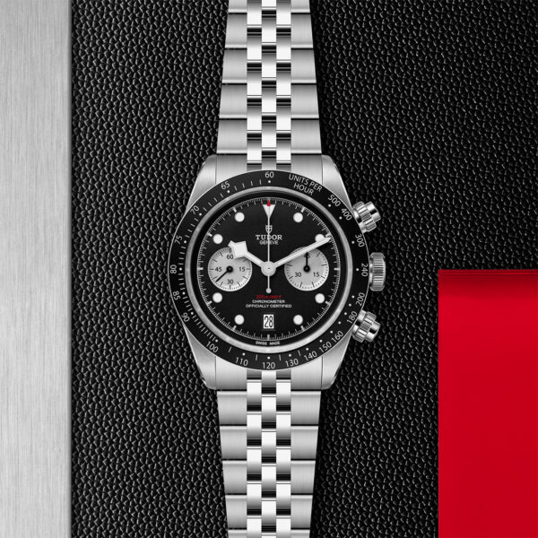 BLACK BAY CHRONO, 41mm steel case, Steel bracelet