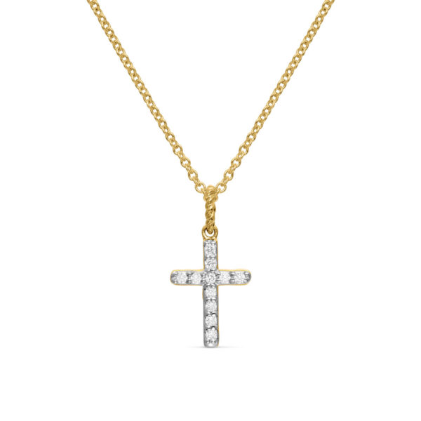 Cable Collectibles® Cross Necklace with Diamonds