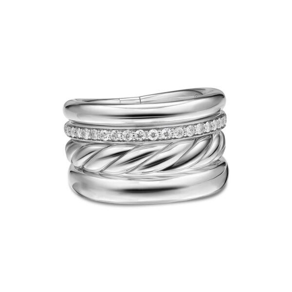 DY Mercer® Four Row Ring in Sterling Silver