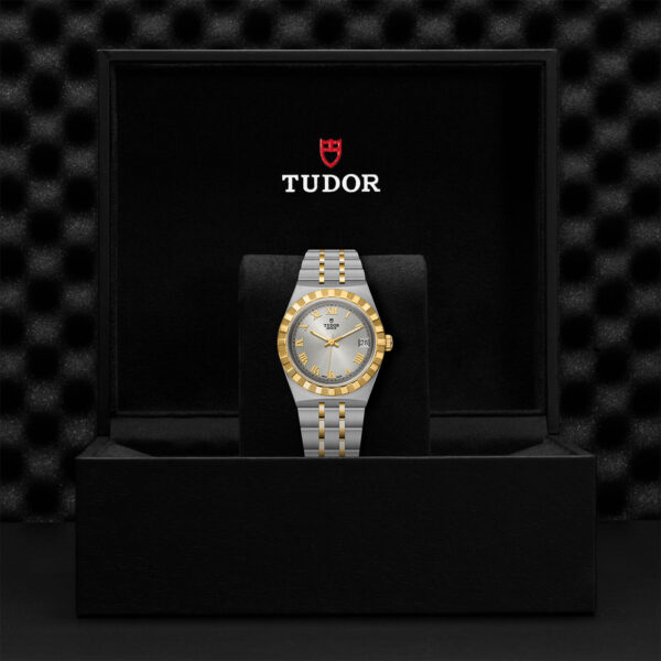 TUDOR Royal, 34mm Steel Case, Yellow Gold Bezel