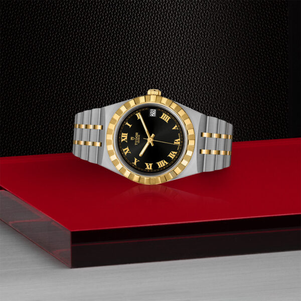 TUDOR Royal, 34mm Steel Case, Yellow Gold Bezel