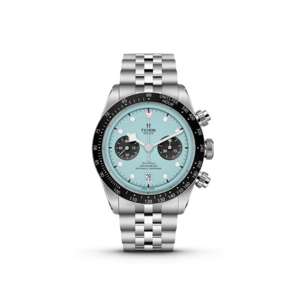 TUDOR Black Bay Chrono 41mm stainless steel case with polished and satin-brushed finishes - M79360N-0024 at Underwood Jewelers