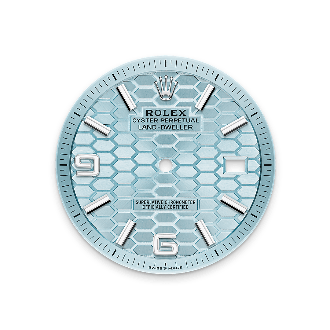 rolex Land-Dweller in Platinum, M127336-0001 - underwood jewelers