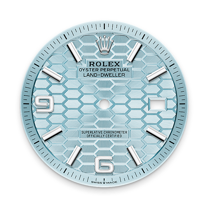 rolex Land-Dweller in Platinum, M127336-0001 - underwood jewelers