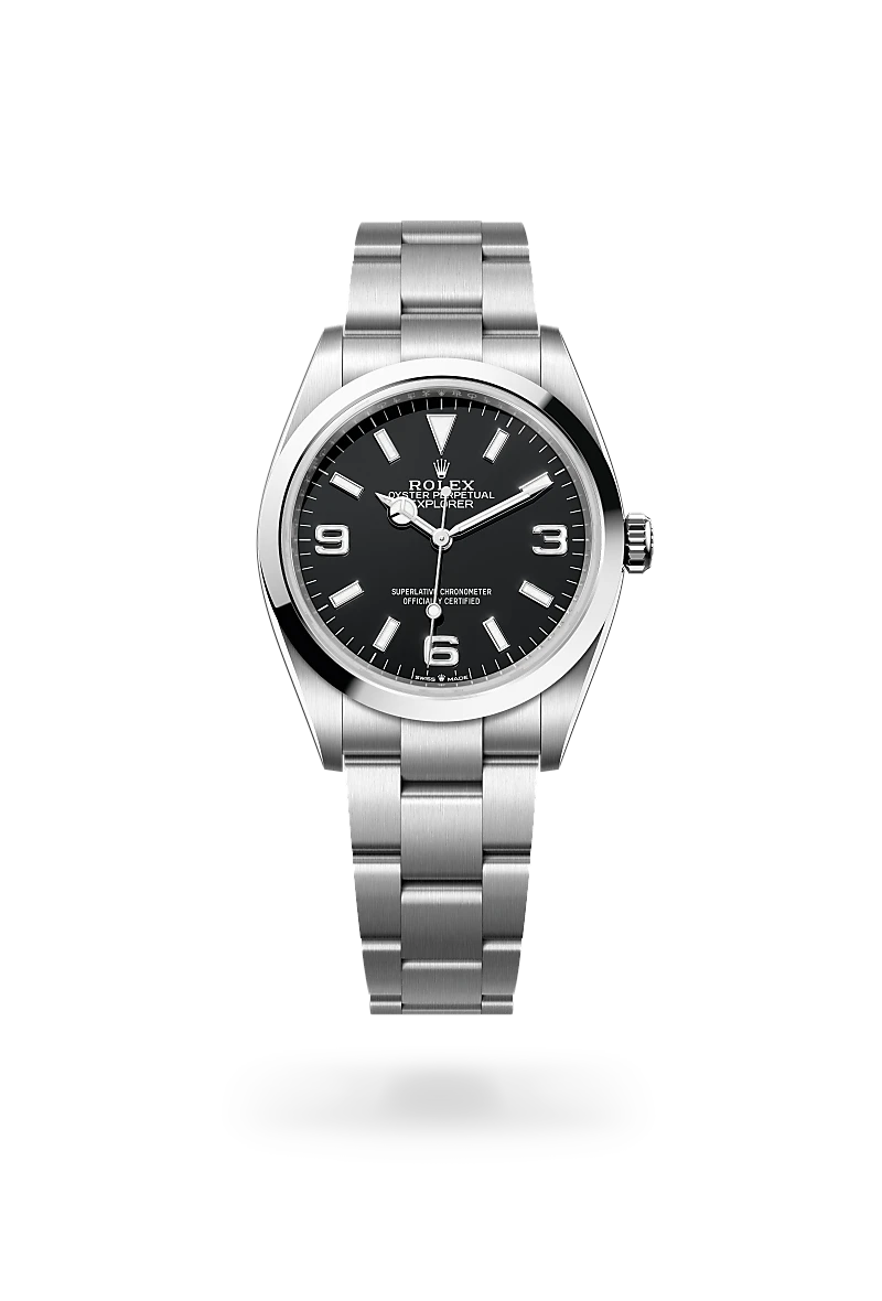 rolex Explorer in Oystersteel, M124270-0001 - underwood jewelers