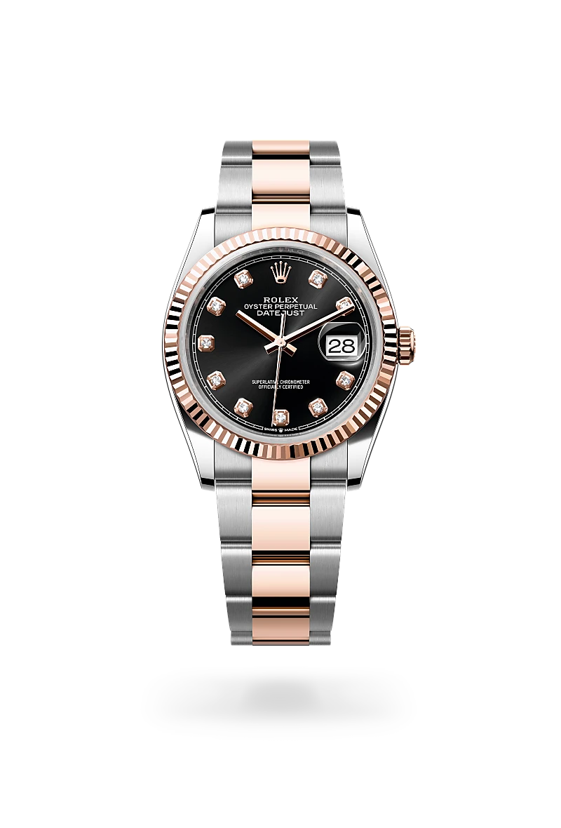rolex Datejust in Everose Rolesor - combination of Oystersteel and Everose gold, M126231-0020 - underwood jewelers