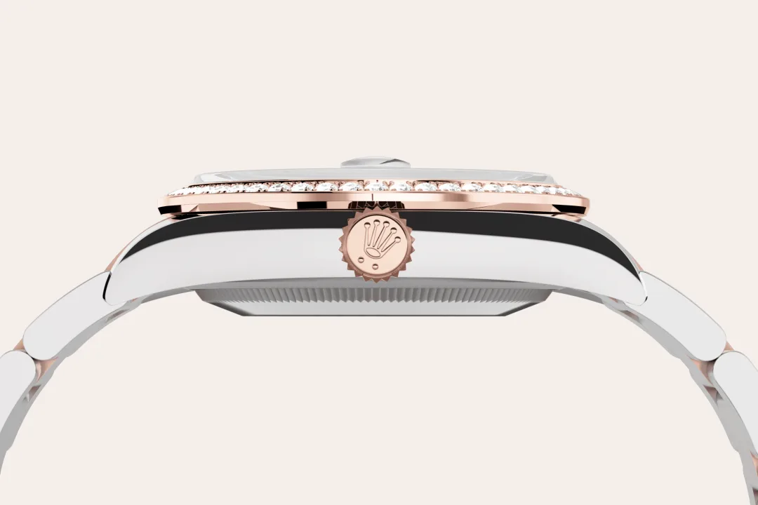 rolex Datejust in Everose Rolesor - combination of Oystersteel and Everose gold, M126281RBR-0016 - Underwood jewelers