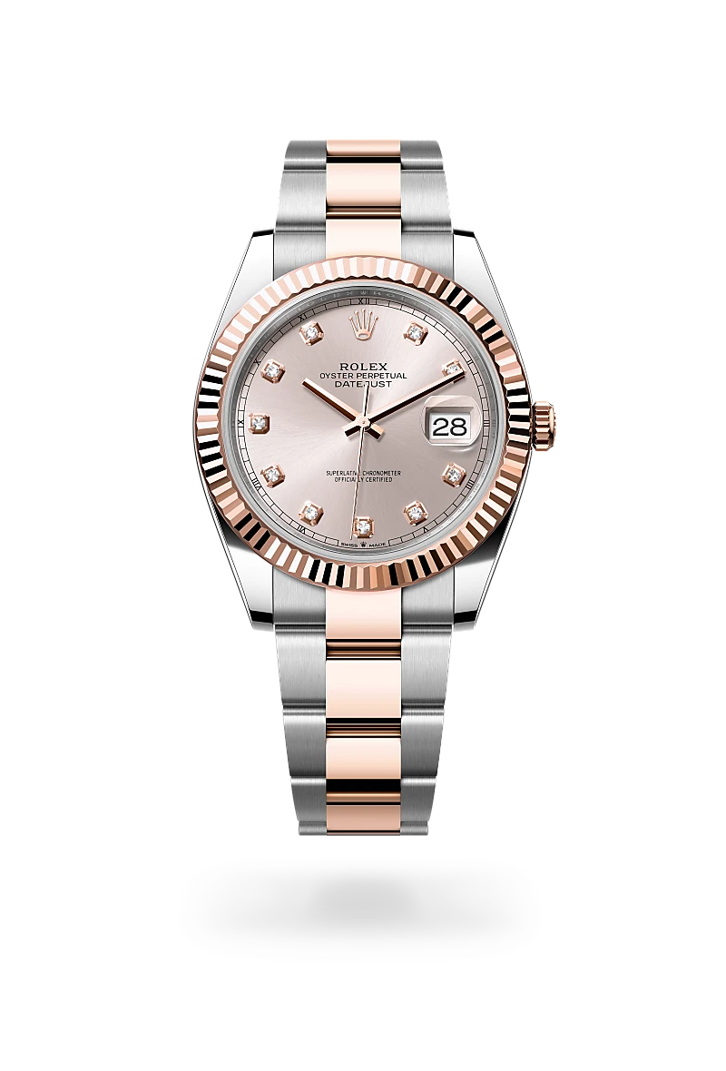 rolex Datejust in Everose Rolesor - combination of Oystersteel and Everose gold, M126331-0007 - underwood jewelers