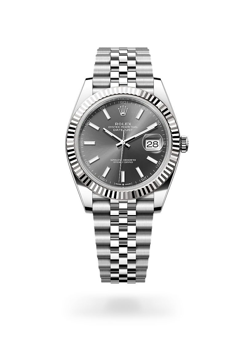 rolex Datejust in White Rolesor - combination of Oystersteel and white gold, M126334-0014 - Underwood jewelers
