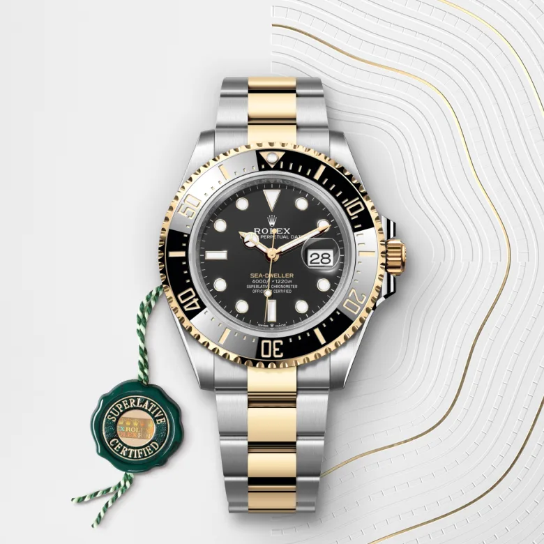 rolex Sea-Dweller in Yellow Rolesor - combination of Oystersteel and yellow gold, M126603-0001 - Underwood jewelers