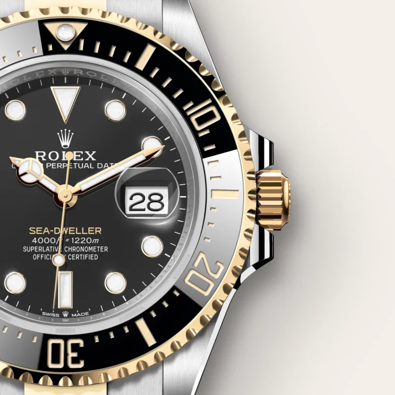 rolex Sea-Dweller in Yellow Rolesor - combination of Oystersteel and yellow gold, M126603-0001 - Underwood jewelers