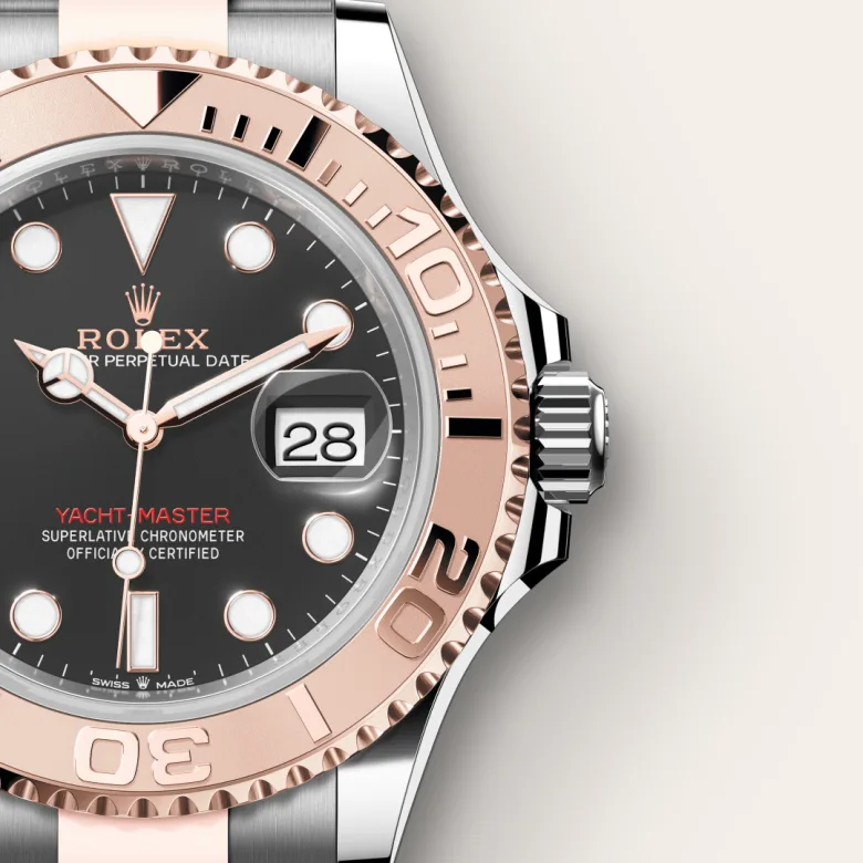 rolex Yacht-Master in Everose Rolesor - combination of Oystersteel and Everose gold, M126621-0002 - Underwood jewelers